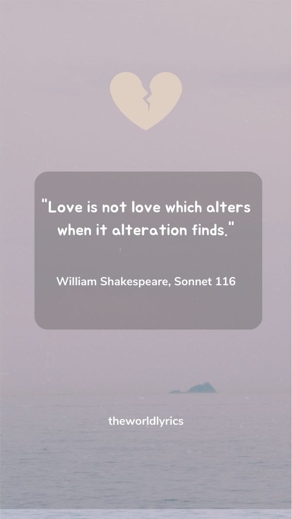 Love is not love which alters when it alteration finds